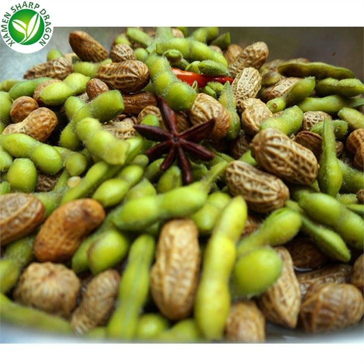 Gefrorene Erdnüsse und Edamame